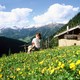 Wanderin bei der Almenrast